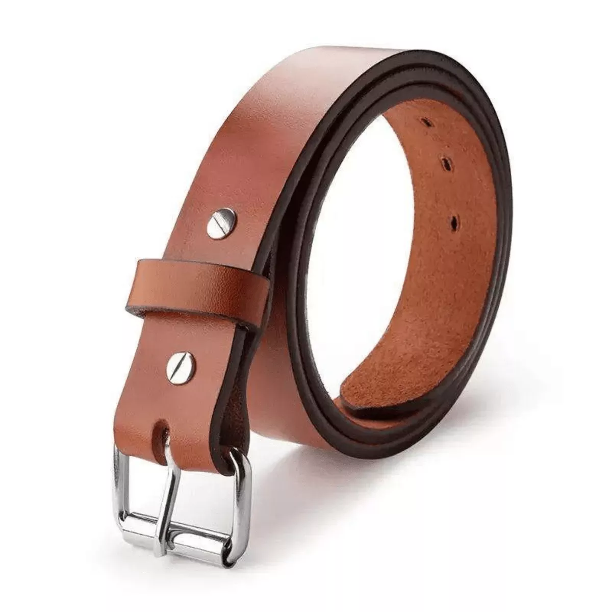 1791 Gunleather 01 Gun Belt, Classic Brown Leather 34/38 1.50" Wide Buckle Closure - BLT013438CBRA