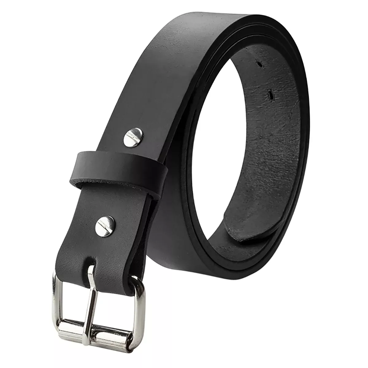 1791 Gunleather 01 Gun Belt, Stealth Black Leather 48/52 1.50" Wide Buckle Closure - BLT014852SBLA
