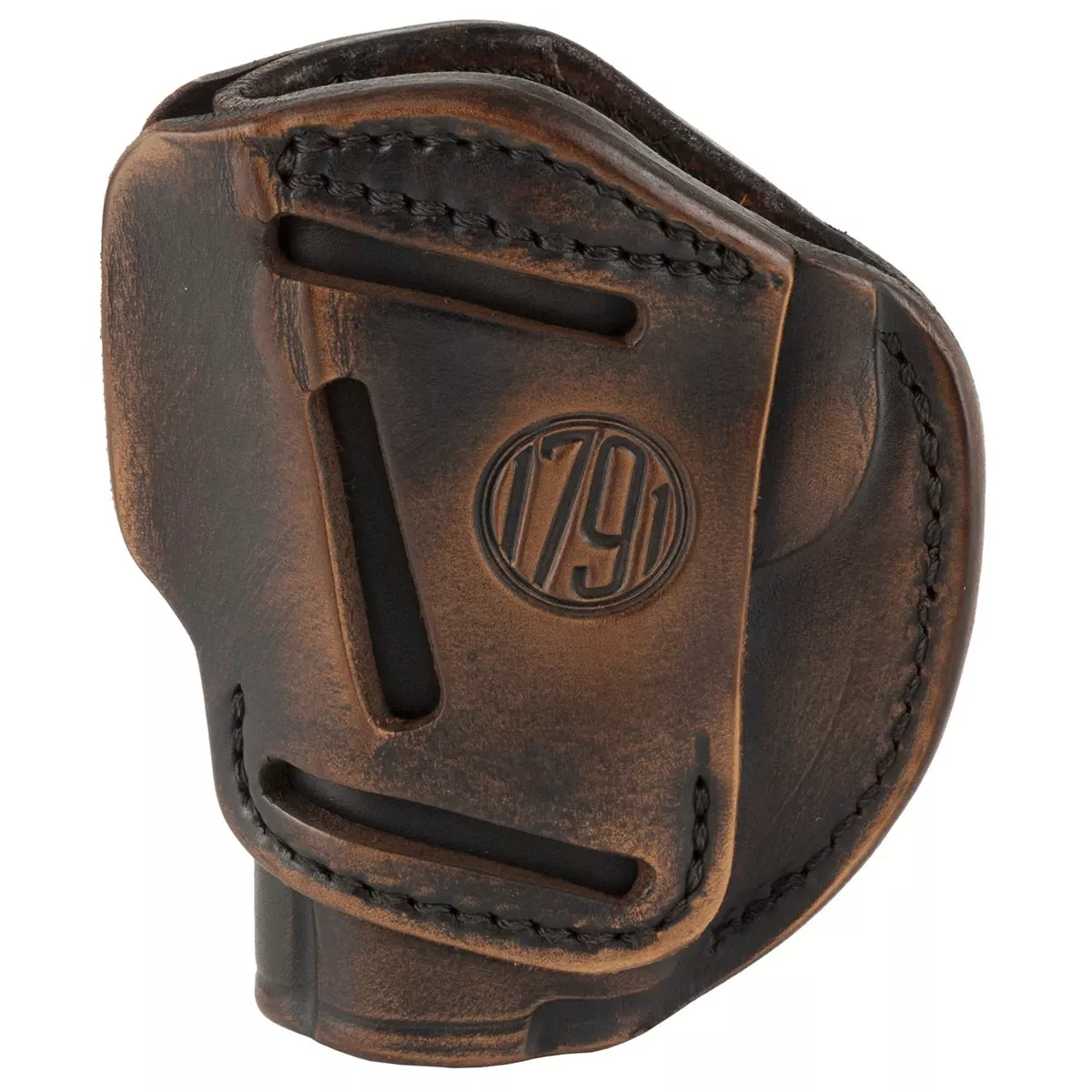 1791 Gunleather 3WH3VTGA 3-Way IWB/OWB Size 03 Vintage Leather Belt Loop Fits Ruger LC9 Fits Glock 26 Ambidextrous Hand