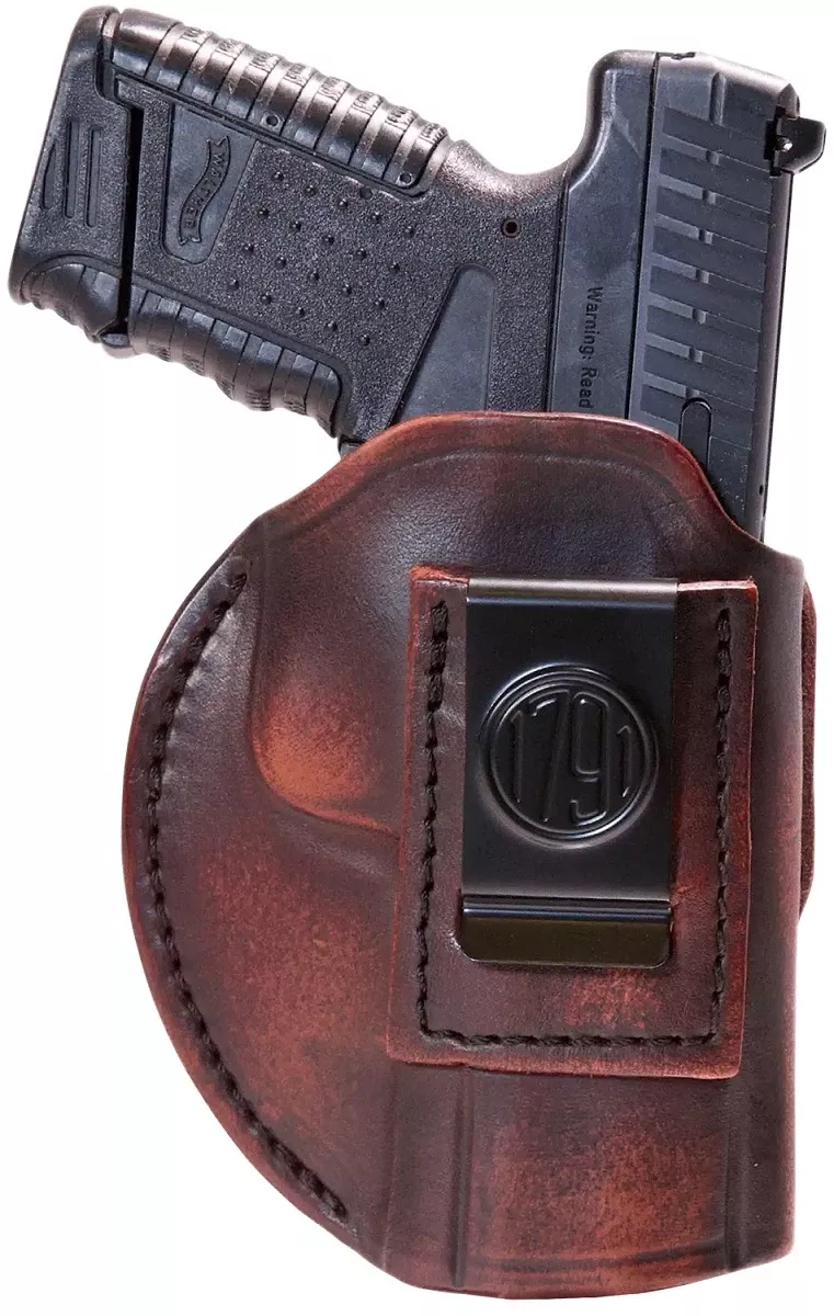1791 Gunleather 4-Way IWB/OWB Size 06 Black Leather Belt Clip - 4WH6VTGR