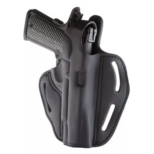 1791 Gunleather BHX1CLSBLR BHX OWB Size 01 Stealth Black Leather Belt Slide Fits 4"-5" 1911 Right Hand