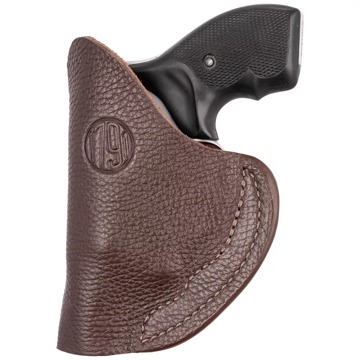1791 Gunleather FCD2BRWL Fair Chase IWB Size 02 Brown Leather Deer Hide Belt Clip Fits Ruger LCR Left Hand