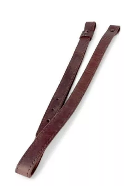 1791 Gunleather HUNT Simple Strap Rifle Sling Oiled Brown Leather 36"-44" OAL - Ambidextrous