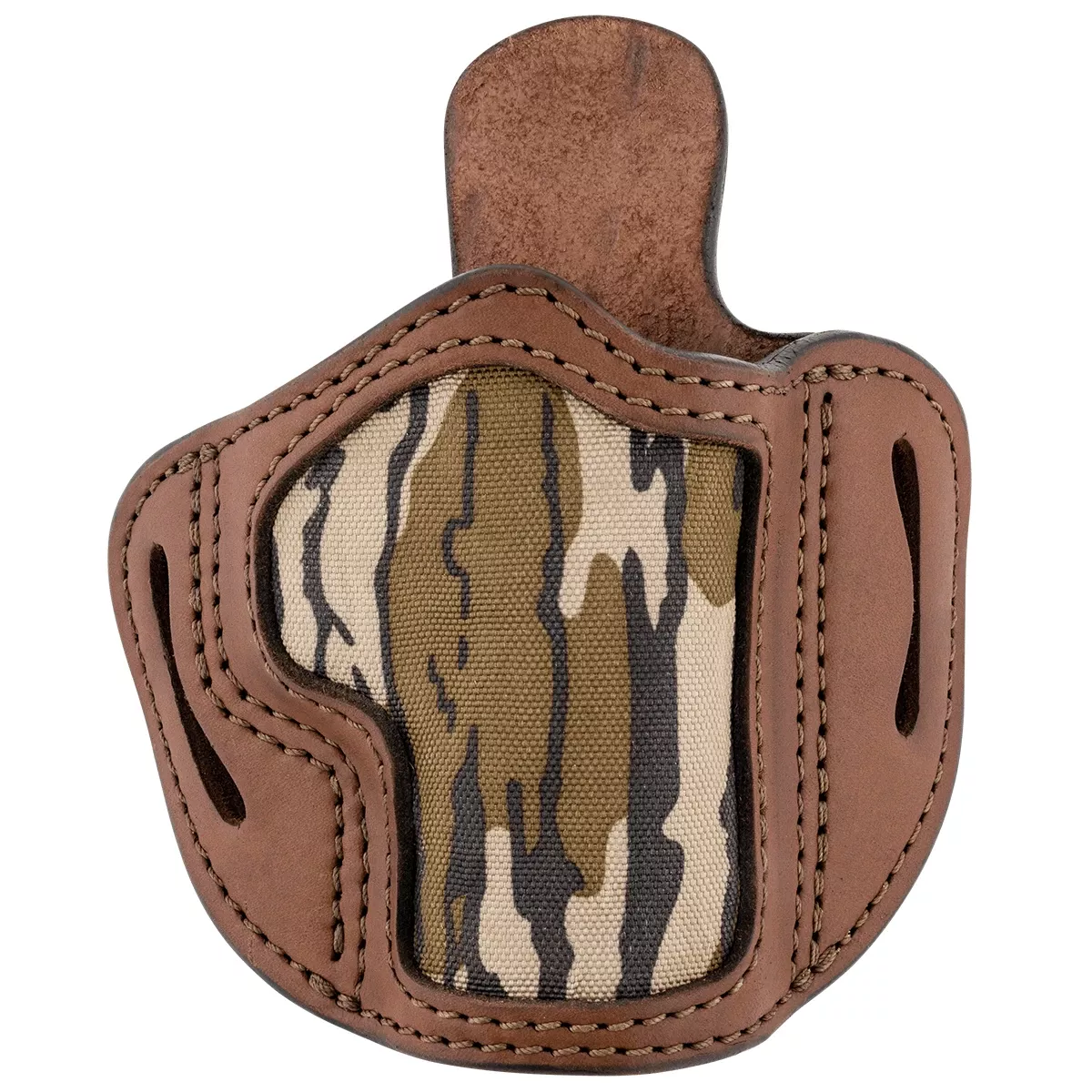 1791 Gunleather MOBH21BRWR BHCMossy Oak/Brown Leather OWB S&W Shield Springfield XD Right Hand