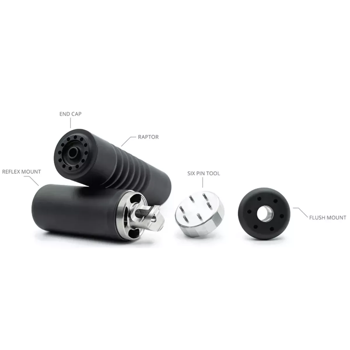 AB Suppressor F22-410-BB Raptor 3.75/9mm 10 Stack