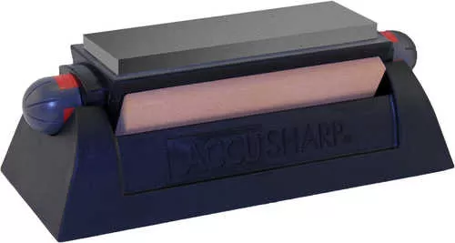 AccuSharp Model 064C Knife Sharpener Rotating 6" Length Includes 3 Levels of Sharpening Stones