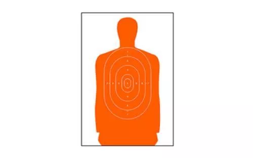 Action Target B-27S Standard Full Size Orange Silhouette 24"x45" 100 Per Box B-27SORANGE-100