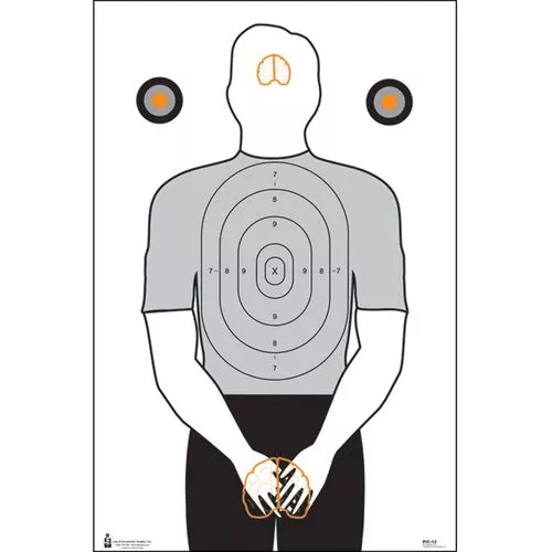 Action Target PIC12100 PIC-12 Gag Target Silhouette Hanging Paper Target 23" x 35" 100 Per Box