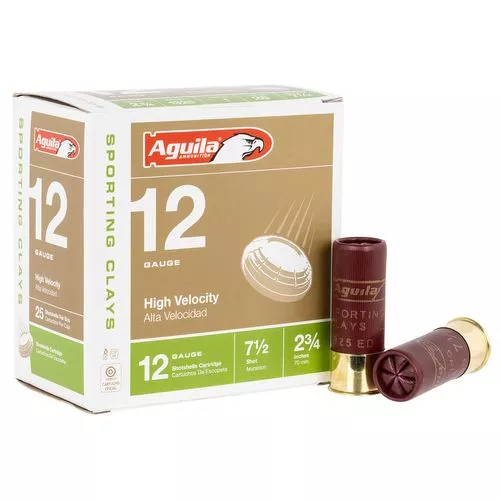 Aguila 1CHB1285 Target Load High Velocity 12 Gauge 2.75" 1 oz 7.5 Shot 25 Bx/ 10 Cs