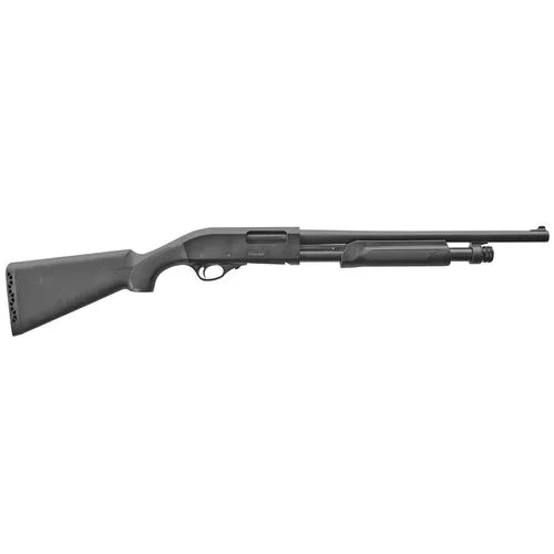 Akkar 111370 Churchill 612 12 Gauge 18.50" Blued Barrel 5+1 3", Blued Steel Receiver, Black Synthetic Standard Grip Stock