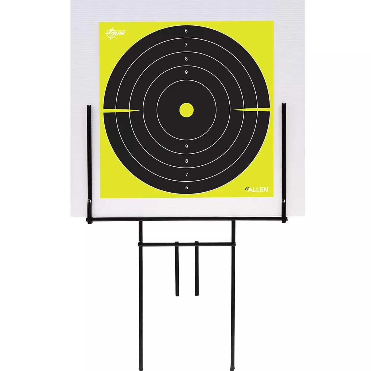 Allen 15309 EZ-Aim Portable Range Target Stand Black Steel 18" W x 19" H Standing Includes 2 Adhesive Targets