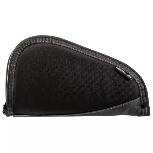Allen 44411 Deluxe Handgun Case 11" Black with Gray Trim Foam, Non-Absorbent Lining & Lockable Zipper 2