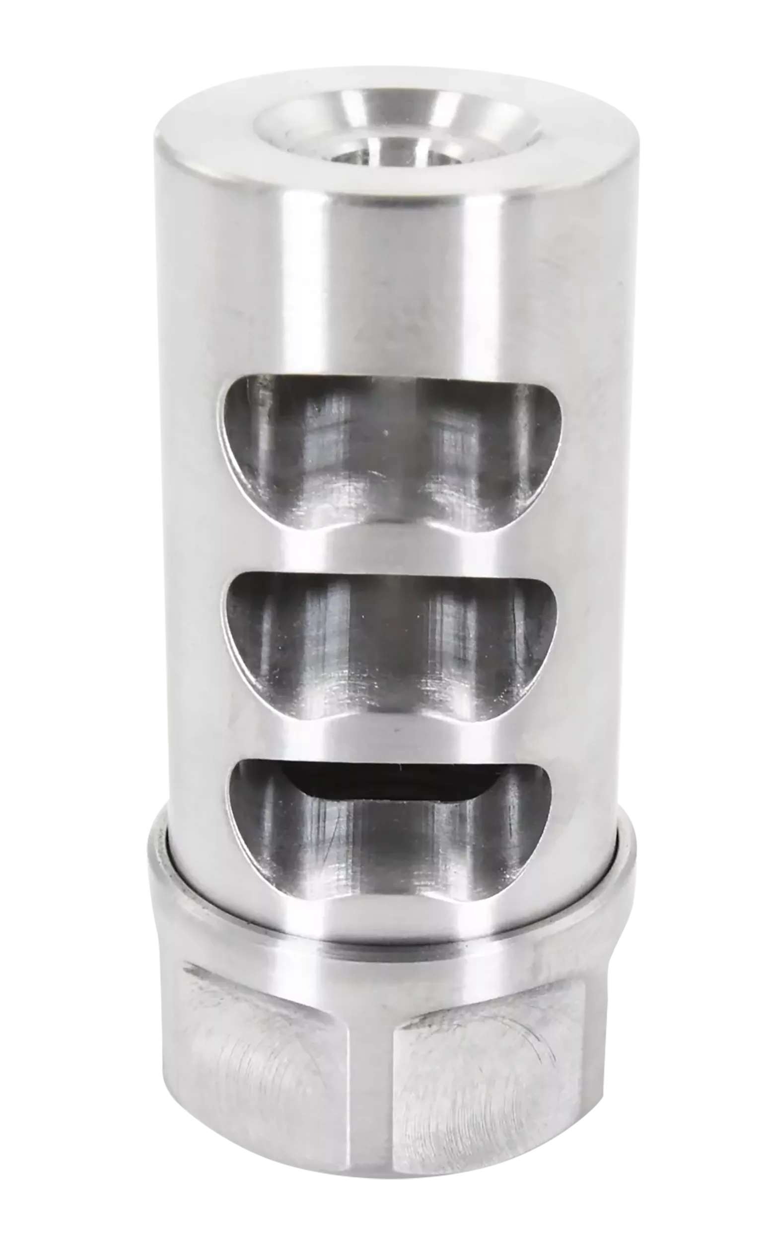 American Precision Arms G2L5830S Gen 2 Little Bastard Self Timing Brake Stainless Steel with 5/8"-24 tpi Threads, 2.22" OAL & 1" Diameter for 30 Cal Rifle