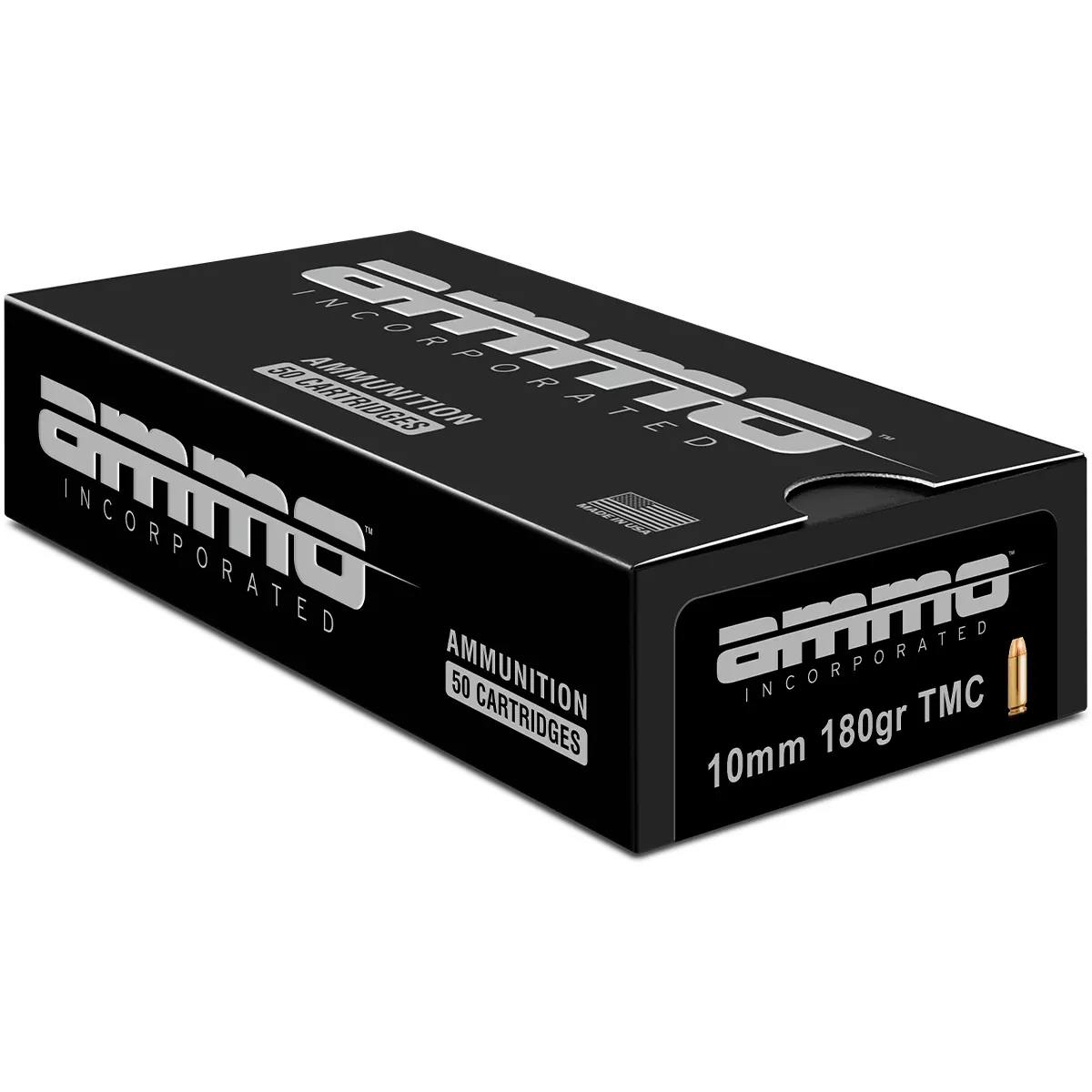Ammo Inc 10180TMCA50 Signature 10mm Auto 180 gr Total Metal Case 50 Per Box