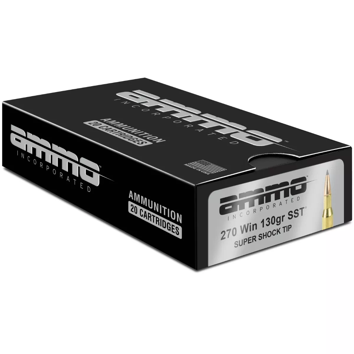 Ammo Inc 270W130SSTA20D Signature 270 Win 130 gr Super Shock Tip 20 Per Box/ 10 Case
