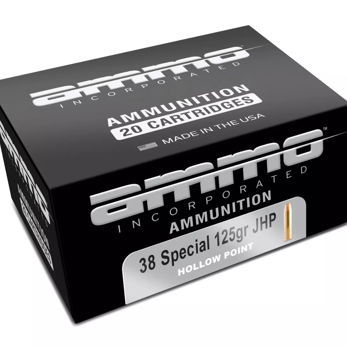 Ammo Inc 38125JHPA20 Signature 38 Special 125 gr Jacket Hollow Point 20 Per Box/ 10 Case