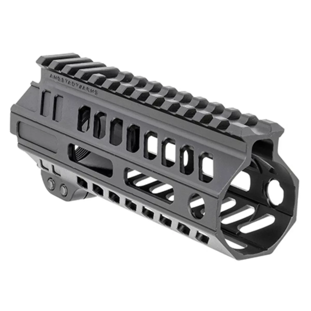 Angstadt Arms AA055HGMLT Ultra Light Handguard made of Aluminum with Black Anodized Finish, M-LOK Style, Picatinny Rail & 5.50" OAL for AR-15 Includes Hardware