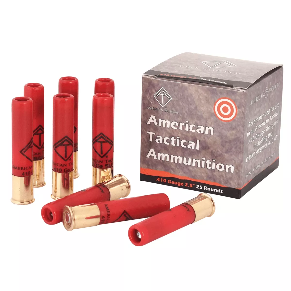 ATI ATIAC410R Shotshell 410 Gauge 2.50" 1/2 oz Slug Shot 25 Per Box/10 Case