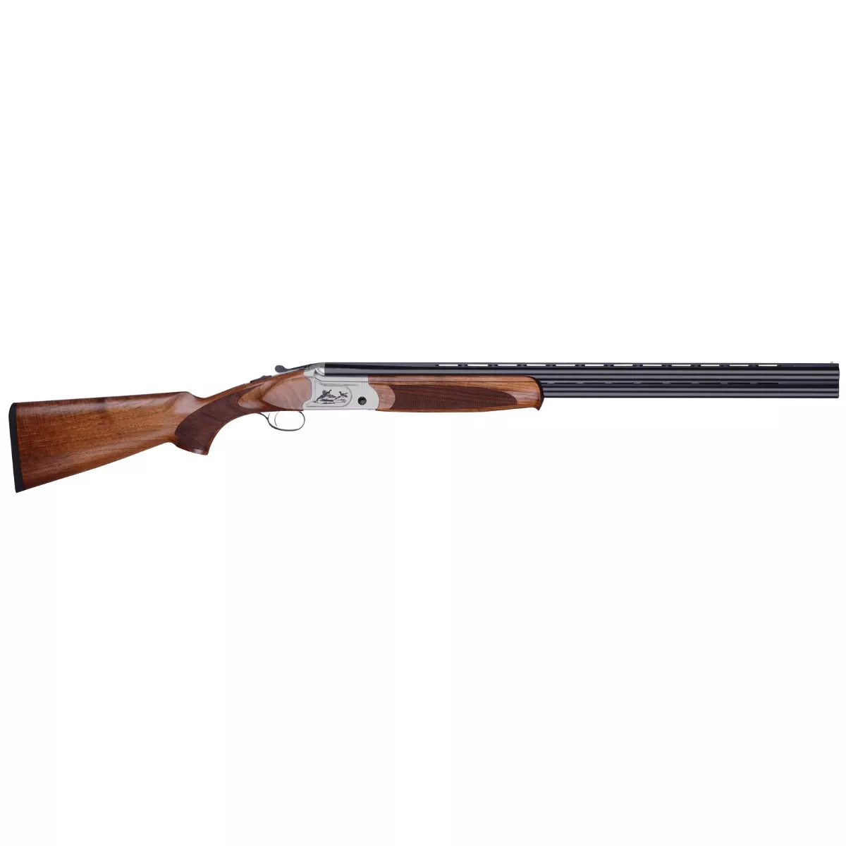 ATI ATIG410CRS26 Crusader Sport 410 Gauge 3" 2rd 26" Blued O/U Barrel, Silver Engraved Metal Finish, Oiled Turkish Walnut Stock, Extractor
