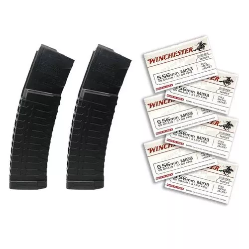 ATI Schmeisser 60 Round Magazines (2) with 120 rounds Winchester 5.56 55grain