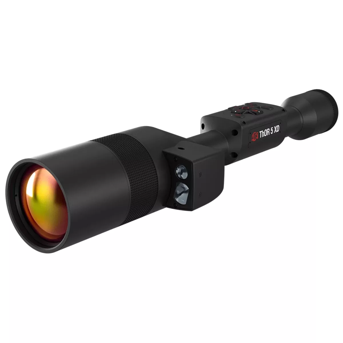 ATN Thor 5 XD LRF Thermal Rifle Scope, Black Smart Mil Dot Reticle w/Zoom, 1280x1024, 60 fps Resolution - TIWST51210LRF