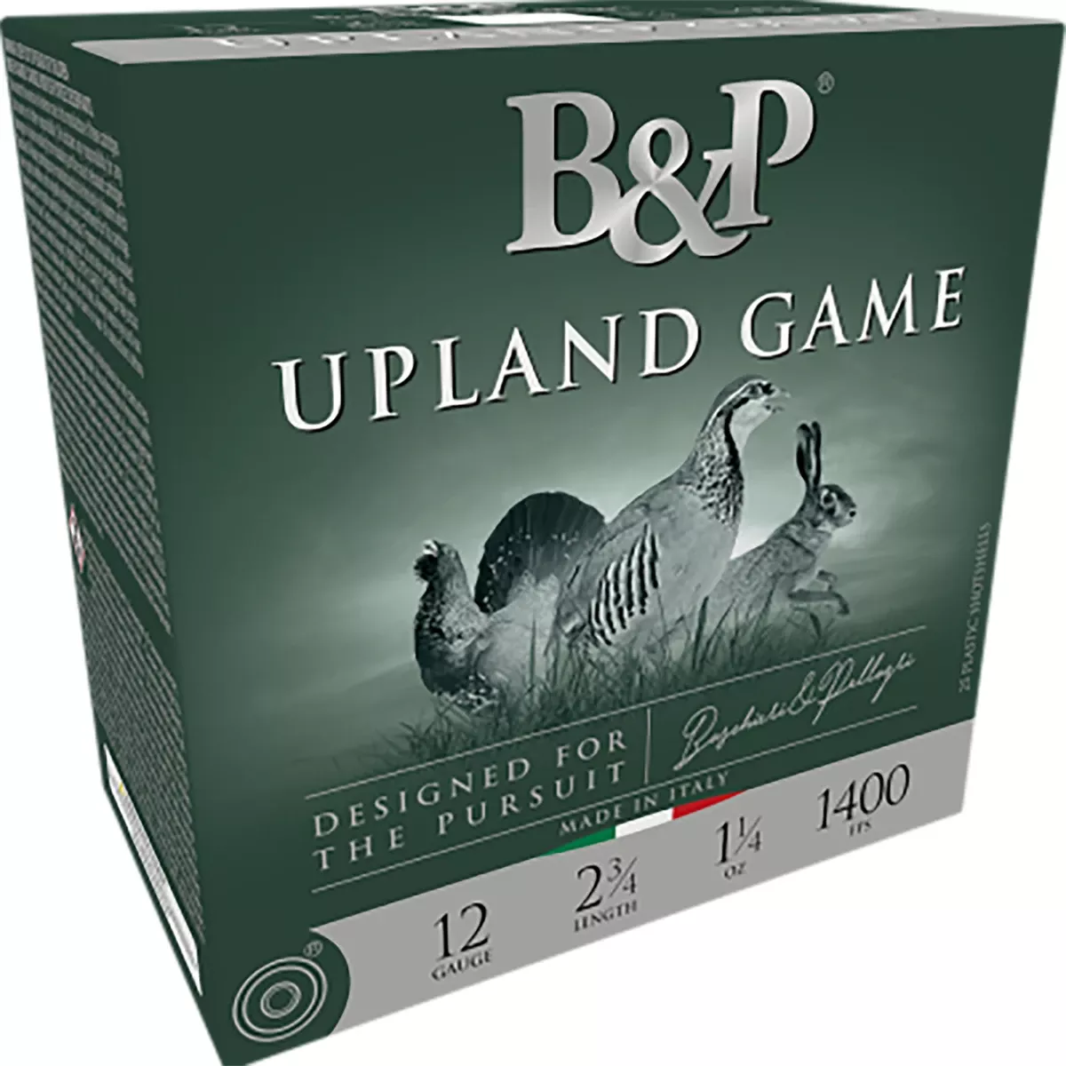B&P Ammunition Upland Game 20 Gauge 2.75" 7/8 oz 5 Shot, 25 Per Box / 10 Per Case - 20B78UP5