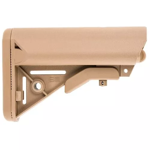 B5 Systems SOP1076 Enhanced SOPMOD StockCoyote Brown Synthetic for AR-15, M4 with Mil-Spec Receiver Extension (Tube Not Included)