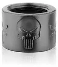 Backup Tactical Skull X Pistol Thread Protector Black Finish 1/2 x 28 RH SKULLX-BLK