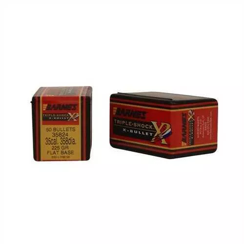 Barnes Bullets 35 Caliber 225 Grain Triple Shock X Flat Base (Per 50) 35824
