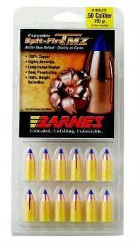 Barnes Bullets 50 Caliber 290 Grain SpitFire Muzzleloader (Per 24) 45190