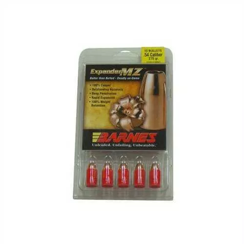 Barnes Bullets 54 Caliber 275 Grain Expander Muzzleloader (Per 15) 50041