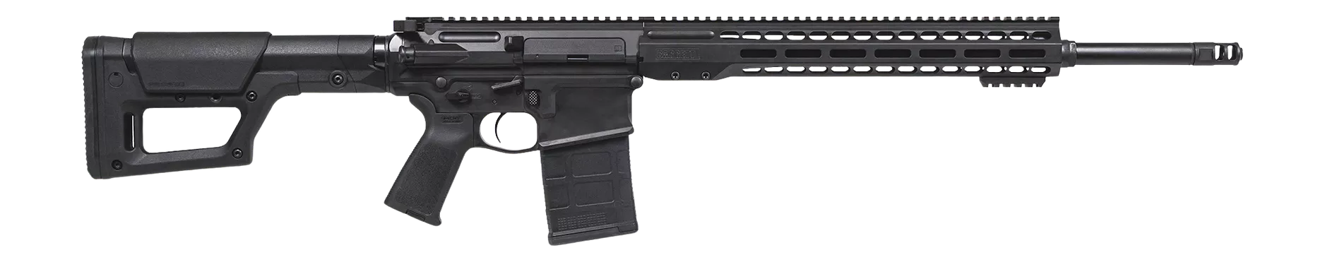 Barrett 18836 REC10 LR 308 Win 20+1 20" Black Match Grade Threaded Barrel, Black Cerakote Aluminum Receiver w/Picatinny Rail, M-LOK Handguard, Magpul MOE Black Polymer Stock & Grip, Ambidextrous