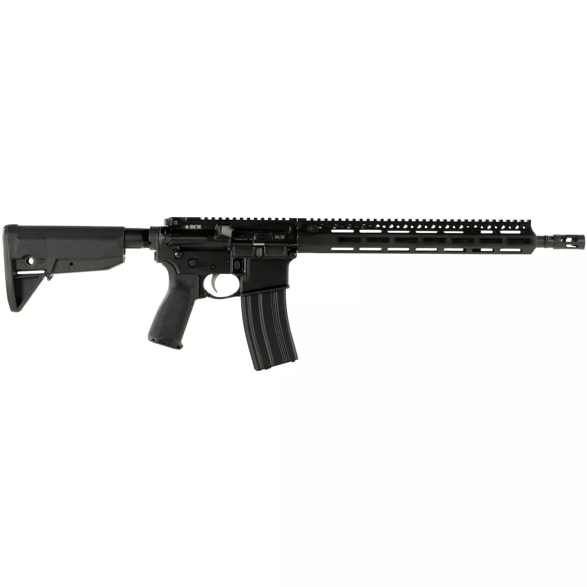 BCM 780750 RECCE-14 MCMR 223 Rem/5.56x45mm NATO 30+1 14.50" Steel Chrome Lined Barrel, Mod 3 Compensator, Anodized 7075-T6 Aluminum Receiver, Synthetic 6 Position Stock, Ambidextrous Safety
