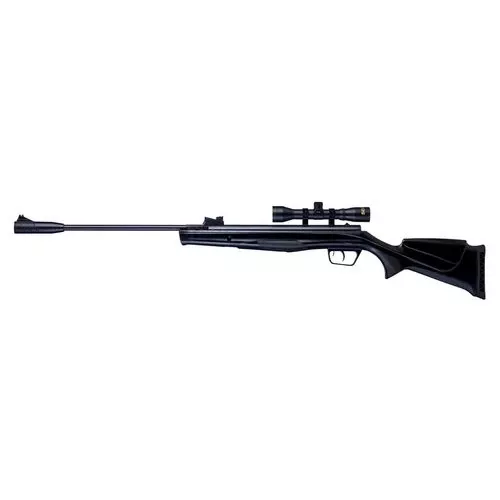 Beeman 10616 Sportsmanwith Sound Suppressor Spring Piston 177, 22 Pellet 1rd Black 4x32mm Scope