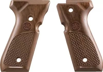 Beretta 92/96 Walnut Wood Pistol Grips - Checkered