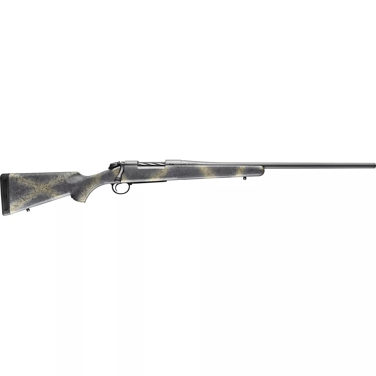 Bergara Rifles B14LM112 B-14 Hunter Wilderness 7mm Rem Mag 3+1 24" Sniper Gray Cerakote SoftTouch Woodland Camo Synthetic Stock Right Hand (Full Size)