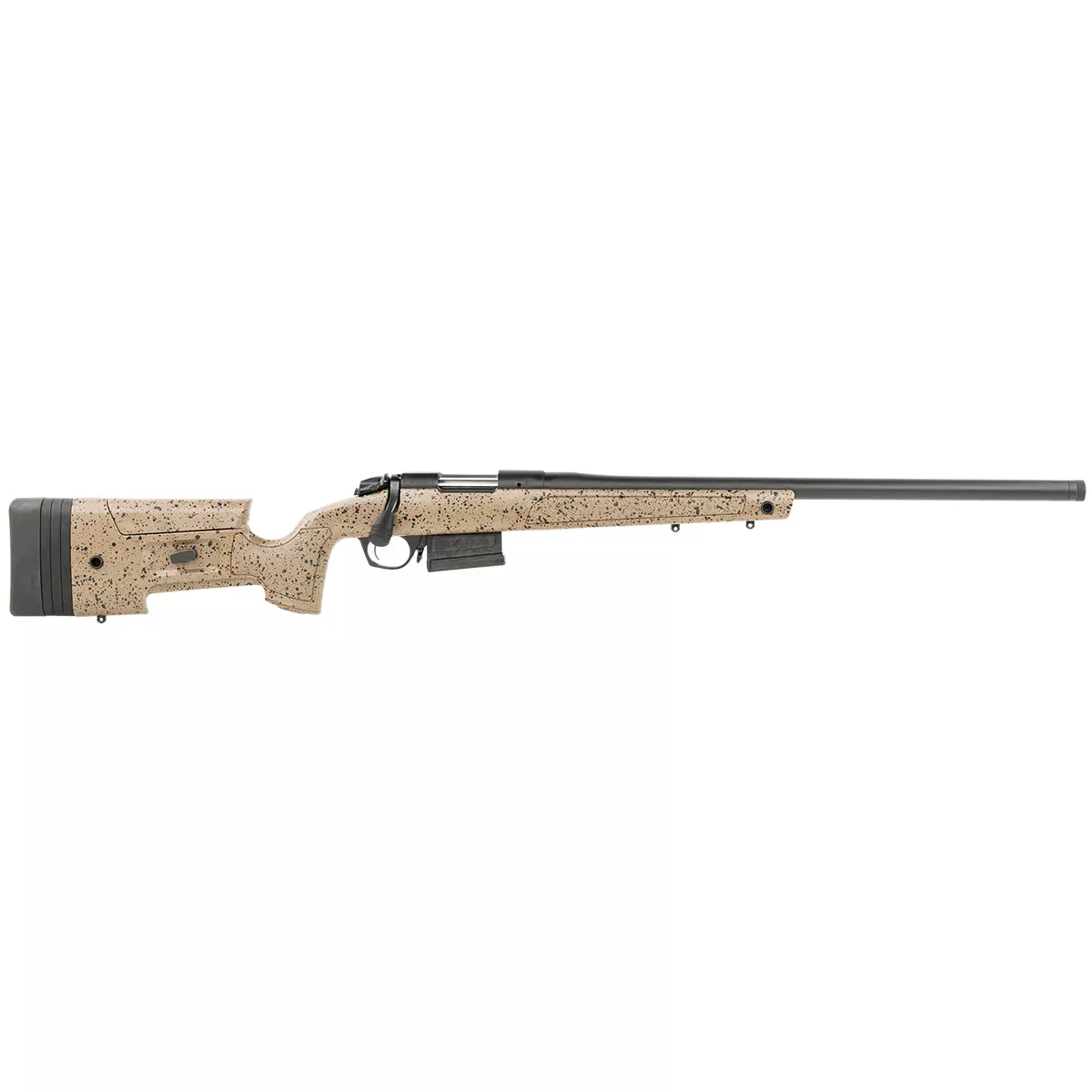 Bergara Rifles B14LM358C B-14 HMR 300 PRC 5+1 26" Black Cerakote Rec/Barrel Speckled Black/Brown Molded with Mini-Chassis Stock Right Hand