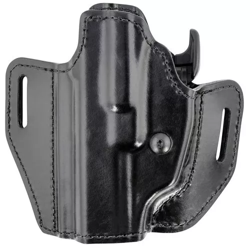 Bianchi 58352 Allusion Assent Pro-Fit 83 Black Leather Holster w/Laminate Liner Belt Left Hand