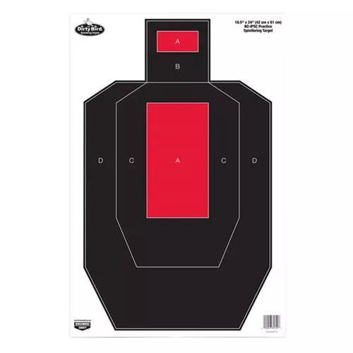 Birchwood Casey 35743 Dirty BirdIPSC Hanging Tagboard Target 16.50" x 24" 3 Per Pack