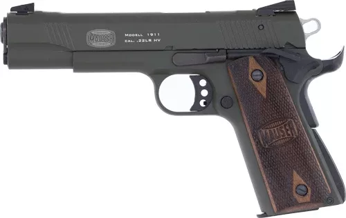 Blue Line Global Mauser 1911 22 LR 5" 10+1 Semi-Auto Pistol - OD Green - Threaded Barrel