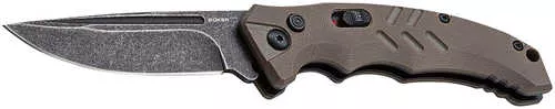 Boker 01Bo483 Intention II Folding Drop Point Plain D2 Steel Blade Brown G10 Handle
