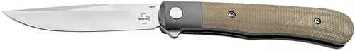 Boker 01Bo930 Trapper 3.23" Plain Nitro-V Blade Micarta Handle