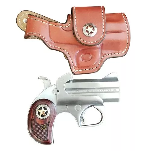 Bond Arms BARD Rustic Defender Derringer Break Open 45 Colt (LC) or 2 1/2" 410 Gauge 3" Barrel 2 Round Stainless Steel *Exclusive*