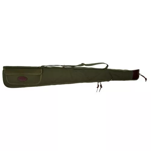 Boyt Harness OGC97PL09 Alaskan Shotgun Case 48" OD Green Canvas with Quilted Flannel Lining, Brass Hardware & Heavy-Duty Web Sling & Spine