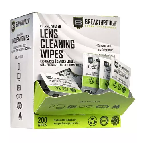 Breakthrough Clean BT-LW-200Lens Wipes 6" X 4" X 7" 200 Per Pkg