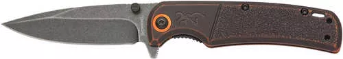 Brn 3220581B Knife, Bm Slim Wash ORG/Black Bx