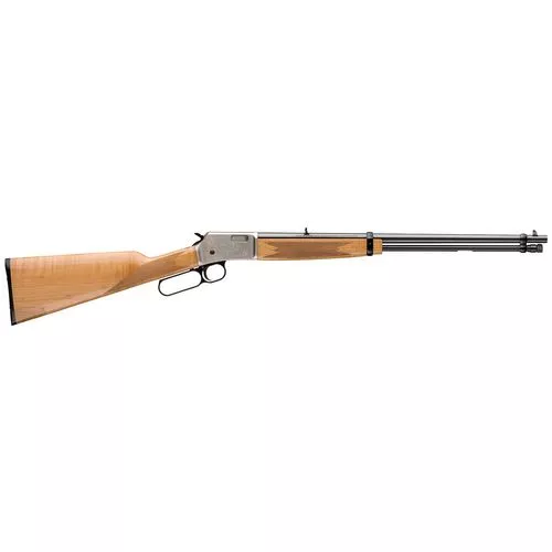Browning 024127103 BL-22Lever Action 22 Short,Long,LR 15+1 20" Satin Nickel Gloss AAA Maple Fixed Checkered Stock Right Hand