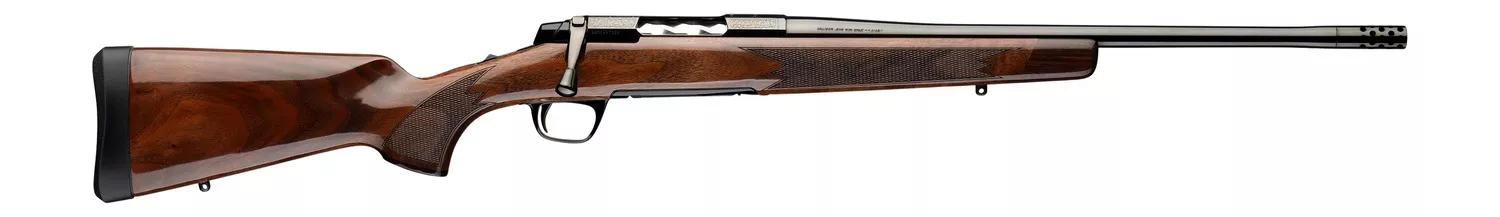Browning 036145218 X-Bolt 2 Medallion SPR 308 Win 4+1 18″ Gloss Blued Threaded Barrel & Steel Drilled & Tapped Receiver, Black Walnut Fixed Stock, Right Hand