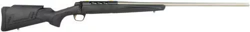 Browning X-Bolt 2 Western Hunter LR Full Size 300 Win Mag 3+1 26" Matte Stainless Fluted Threaded Barrel, Matte Stainless Steel Drilled & Tapped Receiver, Black Adj Comb Synthetic Stock, Right Hand