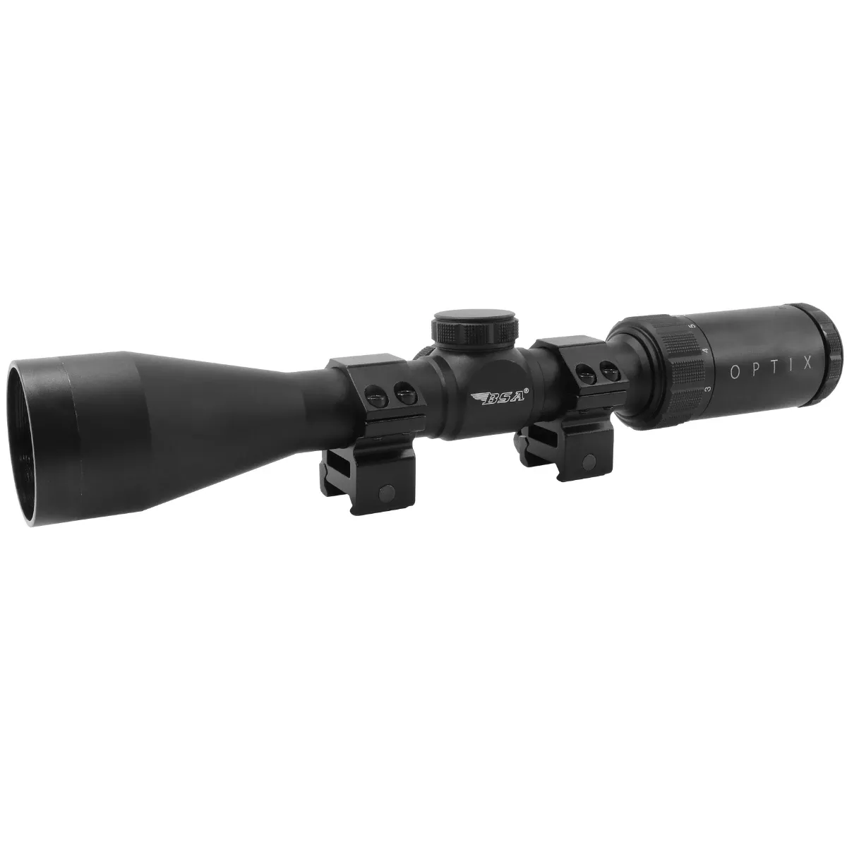 BSA OPTIX 4-12x40mm RifleScope, 1" Tube - HS412X40TB